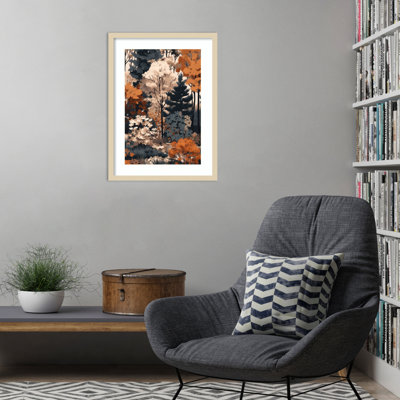 Forest 1 by Justyna Jaszke Wood Framed Wall Art Print