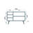 Aegeus Modern Console Table with Multi-Shelf Storage, Sonoma Oak Finish, 47.2 x 35.4 x 14.2 inches | 100% Melamine Coated Particle Board, Hornbeam Legs, UV Coating, Wall-Mountable | Perfect for Home Office & Living Room