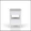 Table de chevet ouverte avec 2 tiroirs-1021431174