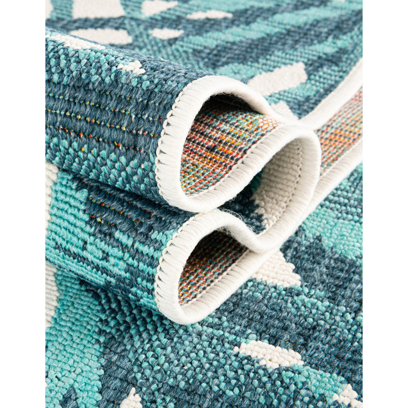 Tapis botanique intérieur / extérieur, Rond 3 pi 1 po