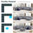 Burwell 144" W Chenille Upholstered 8-Person Sectional with Ottoman, Cloud Sectional Living Room Sets, Gray-1885952713