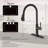 Touch-On Kitchen Faucet With Pull Down Sprayer Single Handle Brass Touch Activated Kitchen Sink Faucet With 2-Way Pull Out Sprayer,