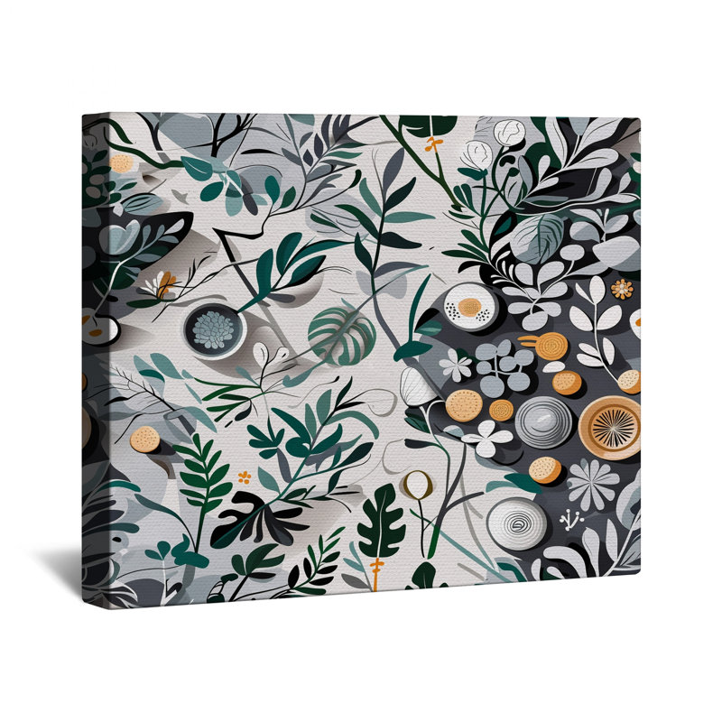 Toile de galerie botanique - décoration murale florale en plusieurs tailles, 20 po x 30 po