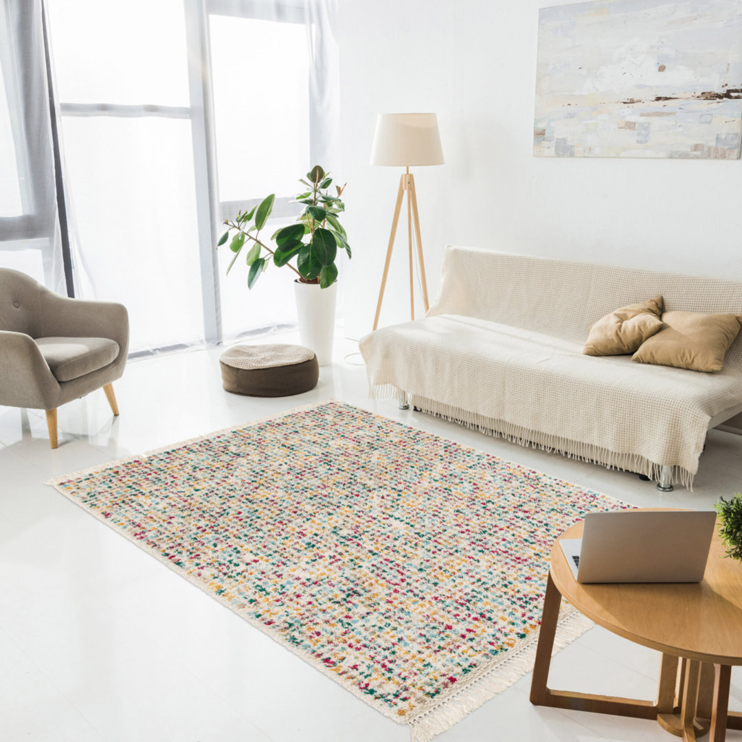 Abstract Shag Area Rug