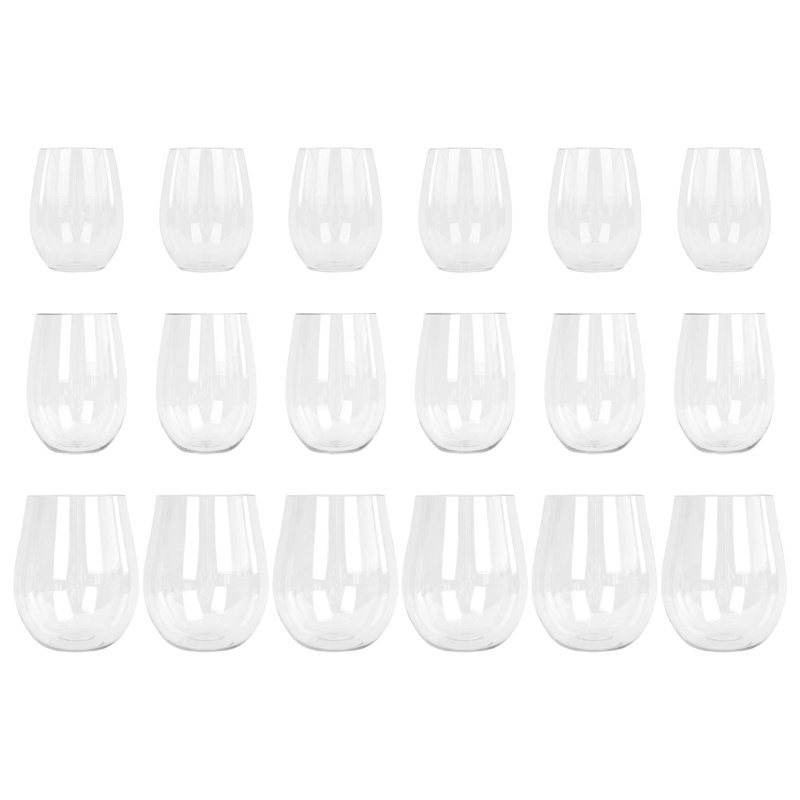 Argon Tableware Reusable Plastic Wine Glasses