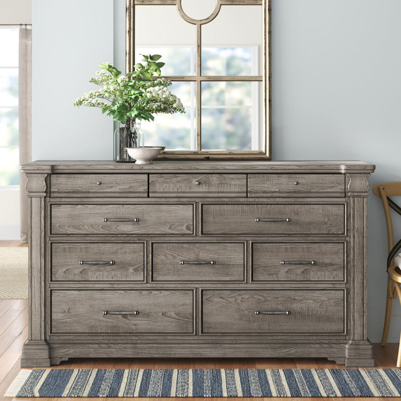Jahanna 69.84'' W 10 - Drawer Dresser, Gray