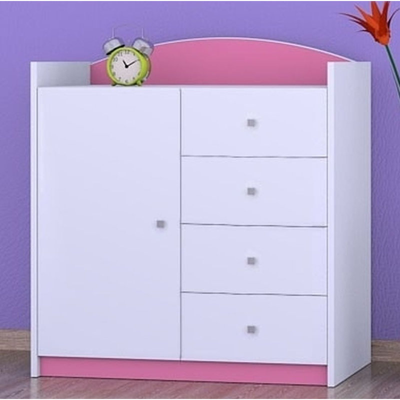 Northcutt Kids 4 - Drawer Combo Dresser, Pink