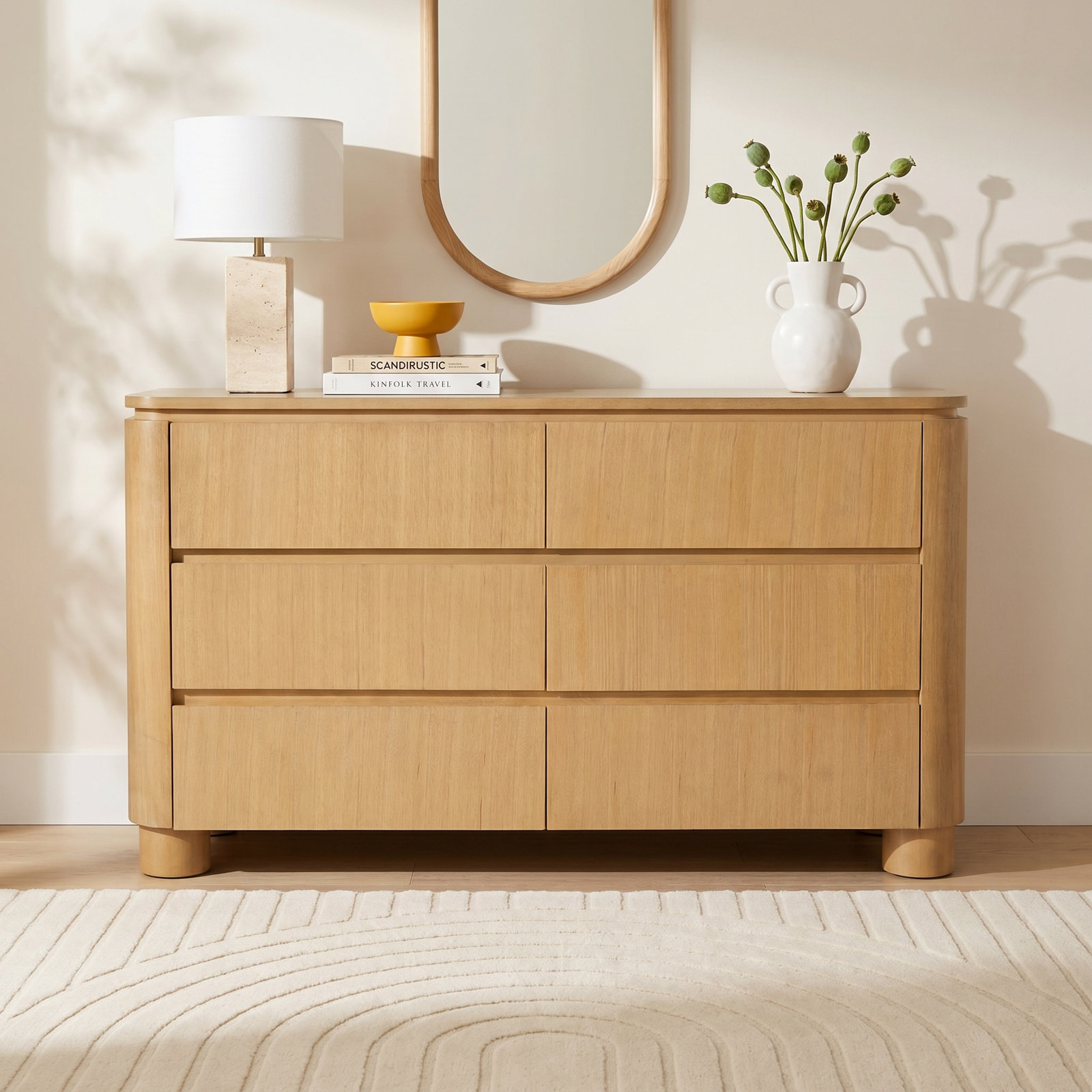 Mari 60" 6-Drawer Dresser