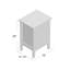 Table de chevet 3 tiroirs Roselyne-1876449456-1876449457
