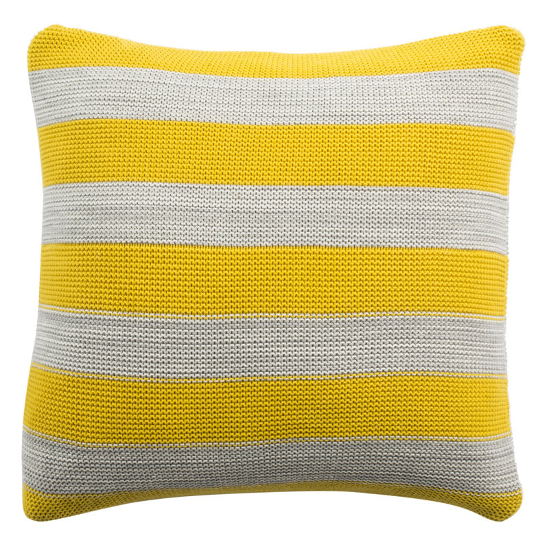 Aubray Striped Cotton Throw Pillow