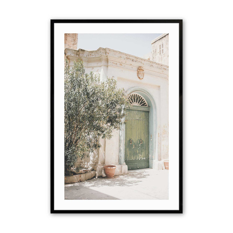 Imprimé secret Garden Gate, H 17 po x l 13 po x P 1,25 po, Cadre noir satiné
