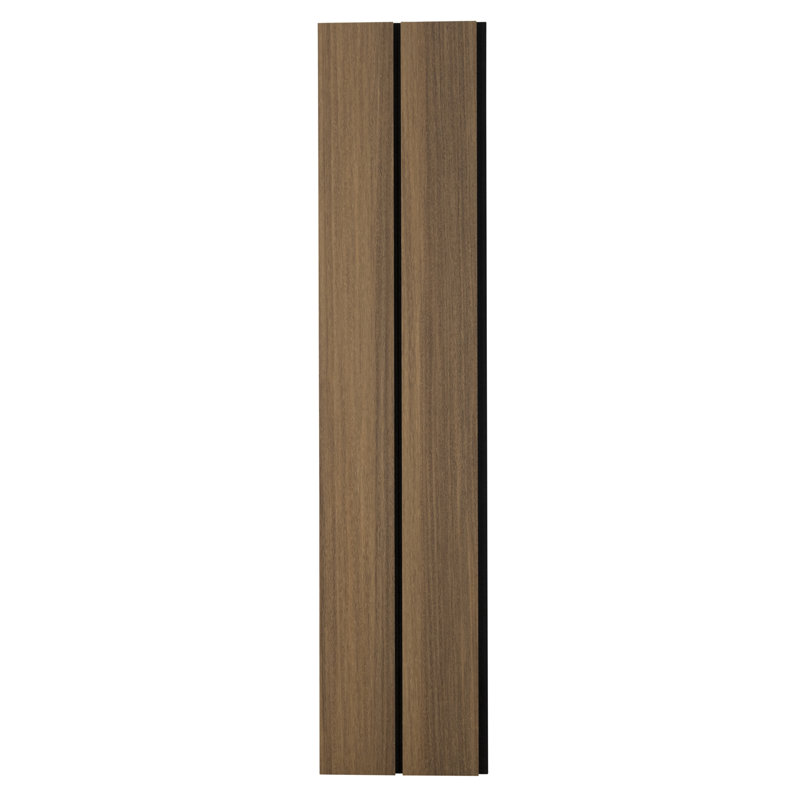 Panneaux muraux modernes en bois de 94 po x l 11,25 po avec lattes de 5 po de largeur - Panneaux décoratifs insonorisants et écologiques