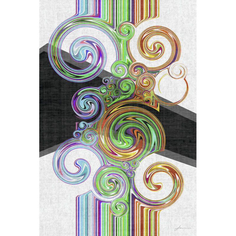 Twirl III by James Burghardt - Wrapped Canvas Painting, 46cm H x 30cm W x 3.8cm D