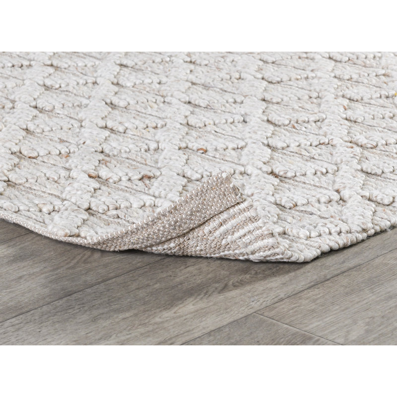 Portola Wool Blend Hand Loomed Accent Area Rug, Rectangle 5' x 8'