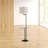 Aahaan 64'' Dark Bronze Tray Table Floor Lamp