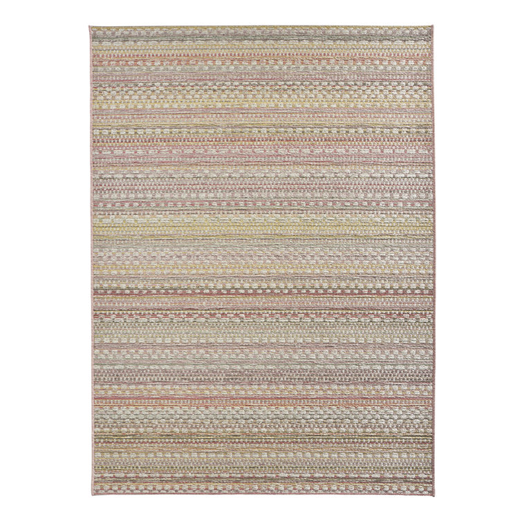 Pine Flatweave Pink/Yellow Rug