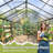 10 ft. W x 16 ft. D Greenhouse for Outdoors, with Reinforced Quick-Setup Structure and Roof Vent, Black-124911955