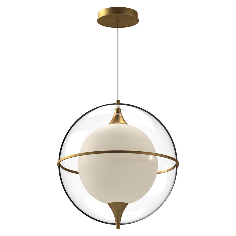 Aries 1 - Light LED Chandelier, Brushed Gold