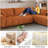 120" Modern Cloud Sectional Sofa With Tufted Details, Chaise Lounge, And Wide Arms-2094020297-2094408294