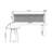 Brown L-Shaped Solid Wood writing desk-118615330