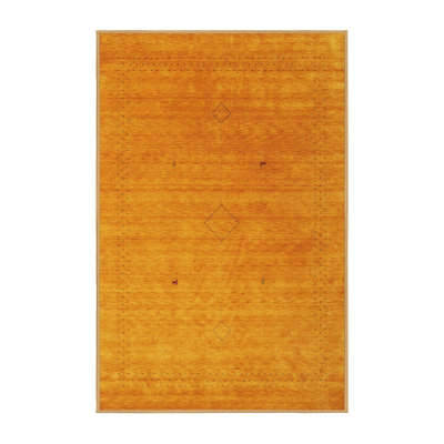 Tapis de zone jaune contemporaine