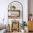 Arched Full Length Mirror with Aluminum Alloy Frame, Shatterproof Glass, Wall-Mounted/Leaning/Freestanding Design-837535203-837535200