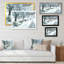 Winter Park At Christmas - reproduction de cadre flottant sur toile-1792042177-1792042176