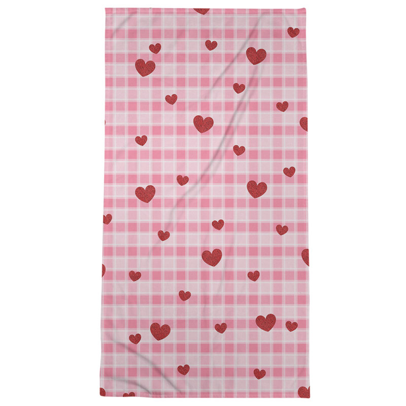 Bath Towel, Pink/Red, Microfiber, Bath Towel