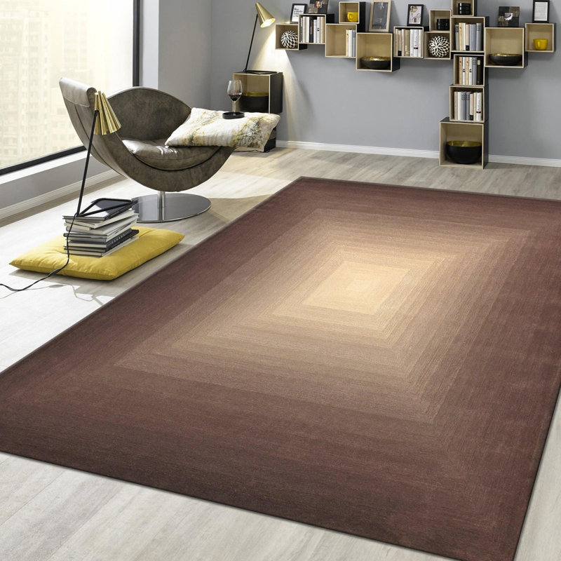 Tapis unique / brun de 5 pi x 8 pi Purkey