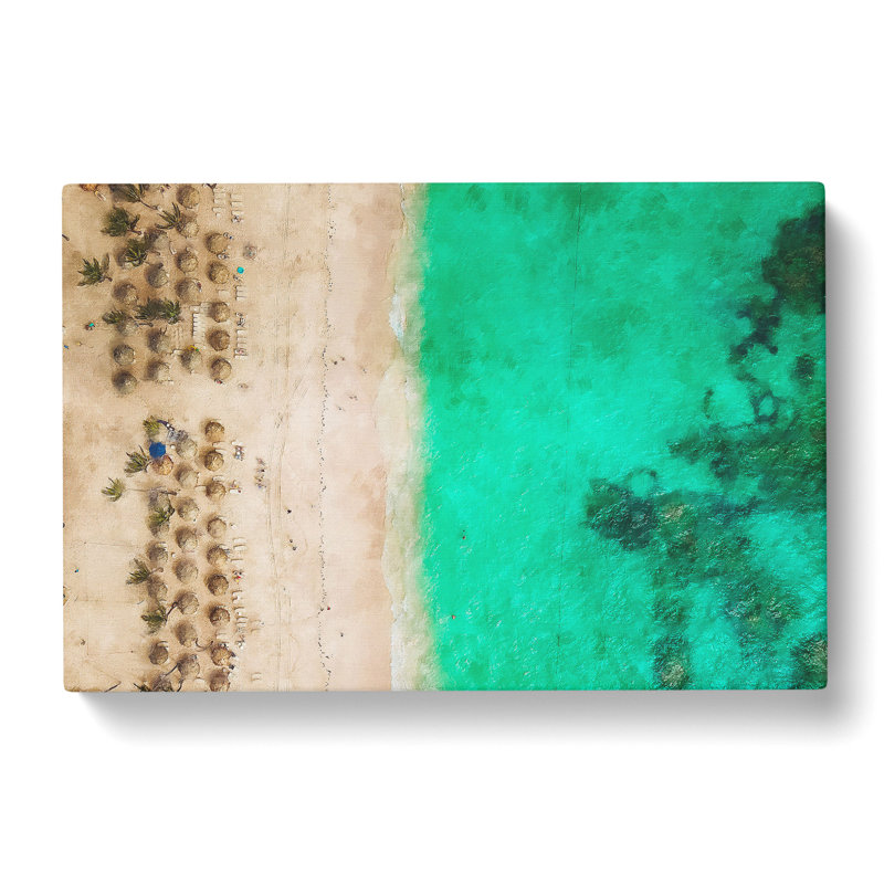 Tiki Beach In The Dominican Republic - Wrapped Canvas, 50cm H x 76cm W x 3cm D