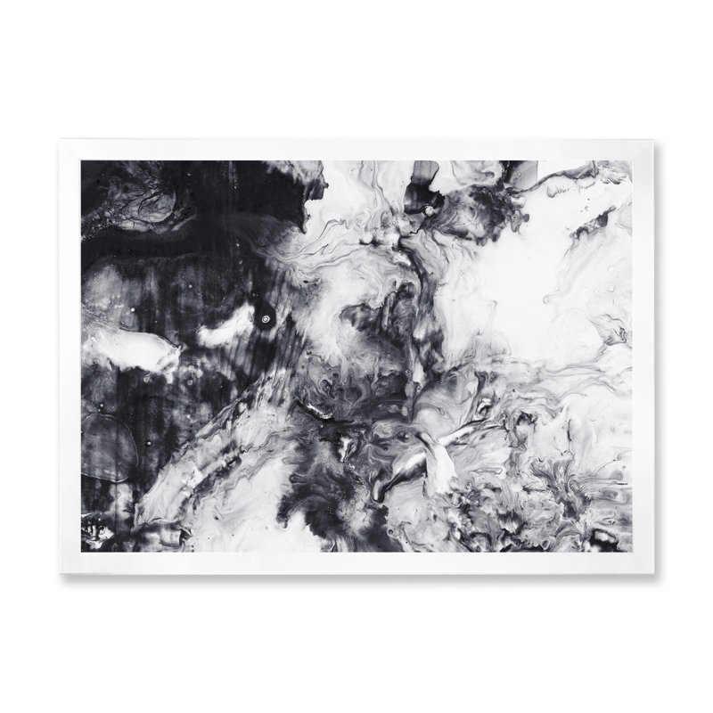 «Blue Blue and White», impression sur toile, H 30 po x l 40 po, Toile blanche avec cadre d'angle fermé