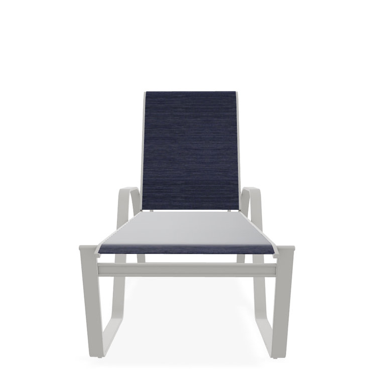 Holna Outdoor Rust-Resistant Metal Chaise Lounge