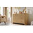 Modern 6 Drawers Dresser for Bedroom, 54" Wide Dressers & Chest of Drawers w/Curved Profile Design,Natural Oak-251441779