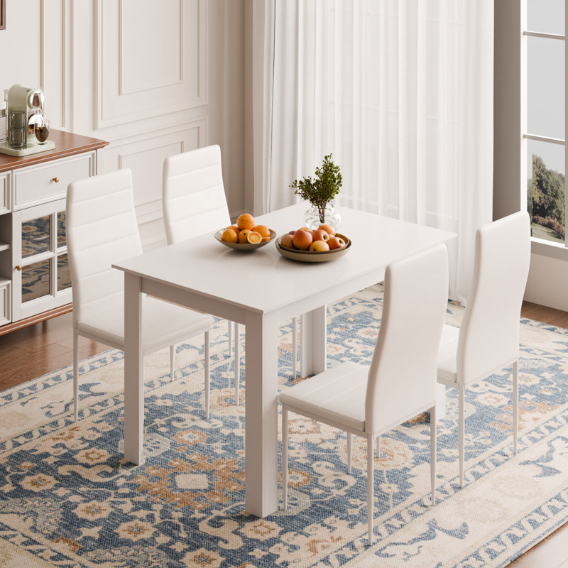 4 - Person Dining Set, White