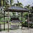 8 Ft. W x 6 Ft. D Metal Hardtop Grill Gazebo
