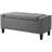 Versatile Linen Ottoman With Spacious Storage And Plush Seating For Living Room