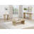 Oak Coastal Rectangular Cocktail Coffee Table