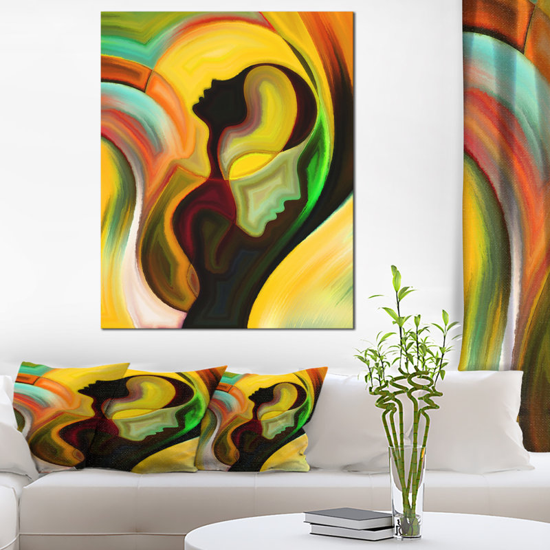 «Way of Parenting Abstract», impression, H 40 po x l 30 po x P 1,5 po, Toile tendue