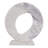 Elegant Carved Marble Ring Sculpture - Timeless Decorative Object Figurine For Home Decor - Accent Statue For Living Room Decorations - 17", White-447261614