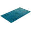 Tapis bleu noué à la main Mazarine, unique en son genre - bleu