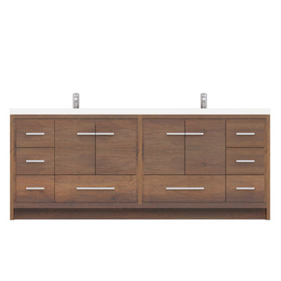 Ensemble de meuble-lavabo double 84 po Feike