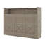 Twin XL Size Horizontal Murphy Bed With Desk, LED Light And USB Charging Station, Murphy Bed For Living Room, Guest Room