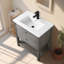 Meuble-lavabo sur pied simple avec comptoir Lunnete