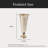 Metal Vase,  Champagne Flute Shape-1542232522