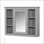 Meuble-lavabo moderne 36 po avec armoire à pharmacie, portes à fermeture douce et tiroirs pour un rangement et un style améliorés-1038772442