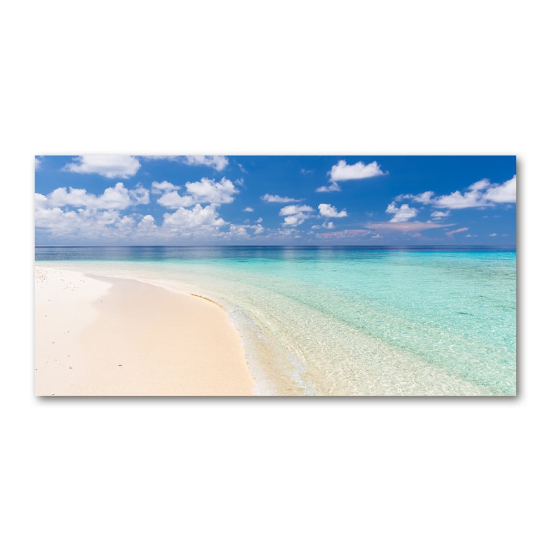 Beach In Maldives - No Frame Print on Canvas