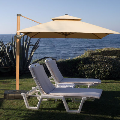 Parasol rectangulaire en porte-à-faux Khamari