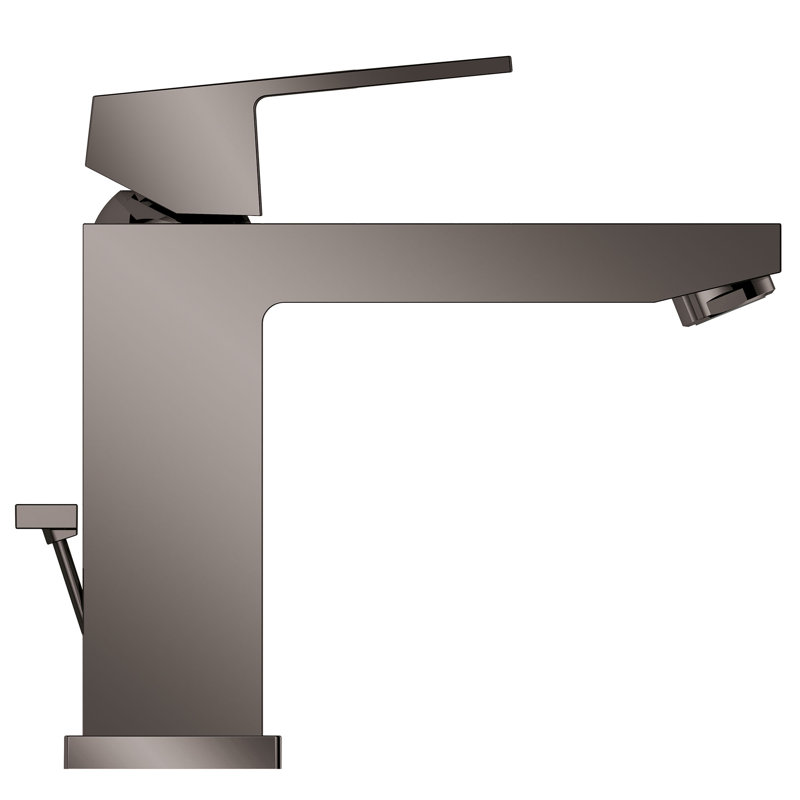 Robinet de salle de bain à un trou avec drain Eurocube®, Graphite dur