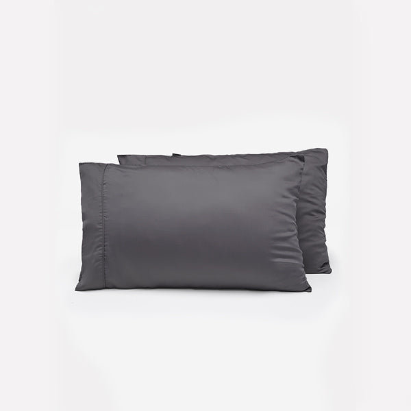 Signature Sateen Pillowcase, Full / Double Pillowcase + Pillowcases 2 Standard, Slate