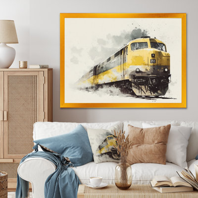 Rythme du train I - train de transport, art mural, salon